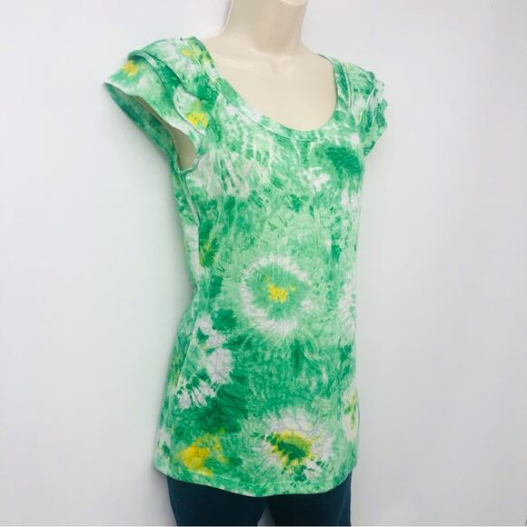INC International Concepts Green Tie Dye Top - Picture 7 of 16